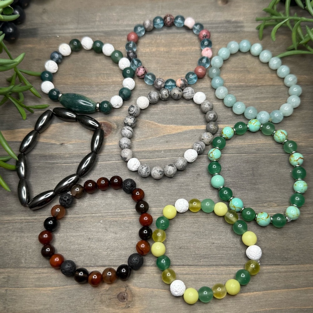 Healing Crystal Bracelet Set